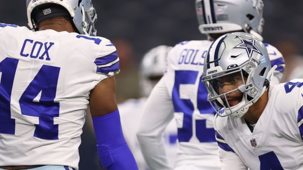 Jabril Cox and Dak Prescott